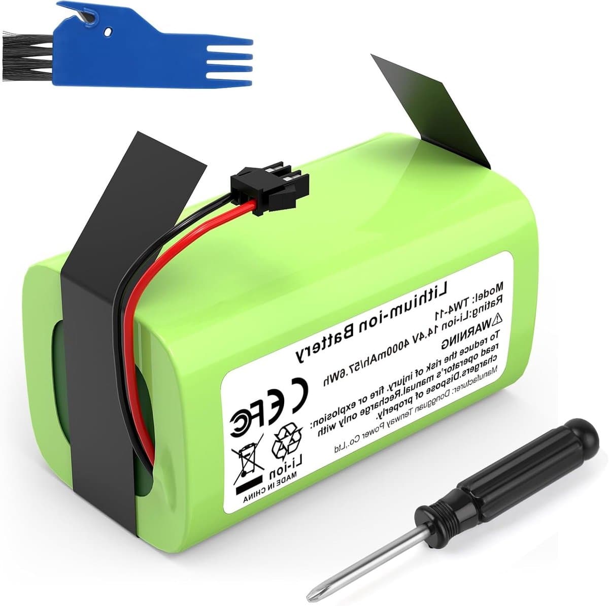 Vervangende batterijen voor Ecovacs Deebot N79, N79S, DN622, DN621 en Eufy RoboVac 11, 11S, 11S Max, 15T - Hoge capaciteit en lange levensduur — afbeelding 1