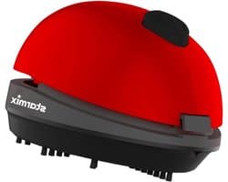 Mini Tafelstofzuiger - Kruimeldief - Kleine oppervlakken reinigen - Draadloos en Snel - 3 Volt - Rood