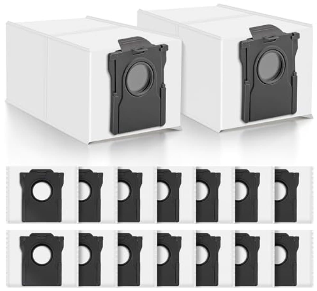 16 stofzakken (3,2L) voor Dreame L10s Ultra Gen 3/Gen 2, X50 Ultra Complete, X40 Master, Mova P50 Pro Ultra - vervangende zakken 60 dagen capaciteit, hoogwaardig 4-laags filter — afbeelding 1