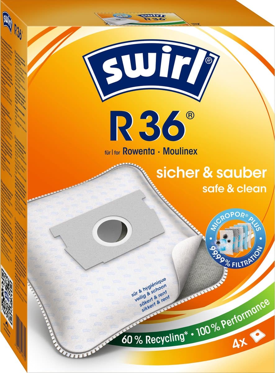 Swirl Stofzuigerzakken R36 4 stuks — afbeelding 1