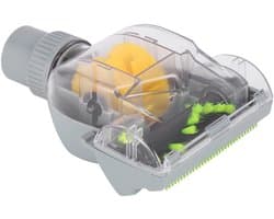 Dailygoods- Turbo Borstel Mini - Universeel 32-35 mm - Diepe Reiniging - Stof en Vuil - Geschikt voor Meubels en Vloeren - Inclusief 2 Adapterringen - Stofzuigerborstel