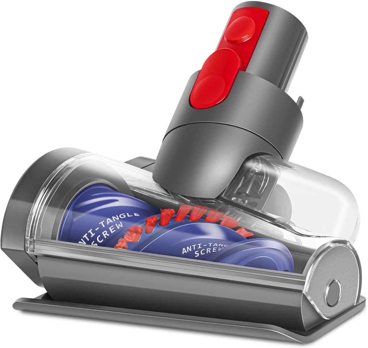 Schroefvormige Anti-Klit Borstel voor Dyson V7/V8/V10/V11/V15 - Mini Turbo Zuigmond - Verwijdert Dierenharen, Mensenhaar & Huisstofmijt - Universeel Accessoire — afbeelding 1