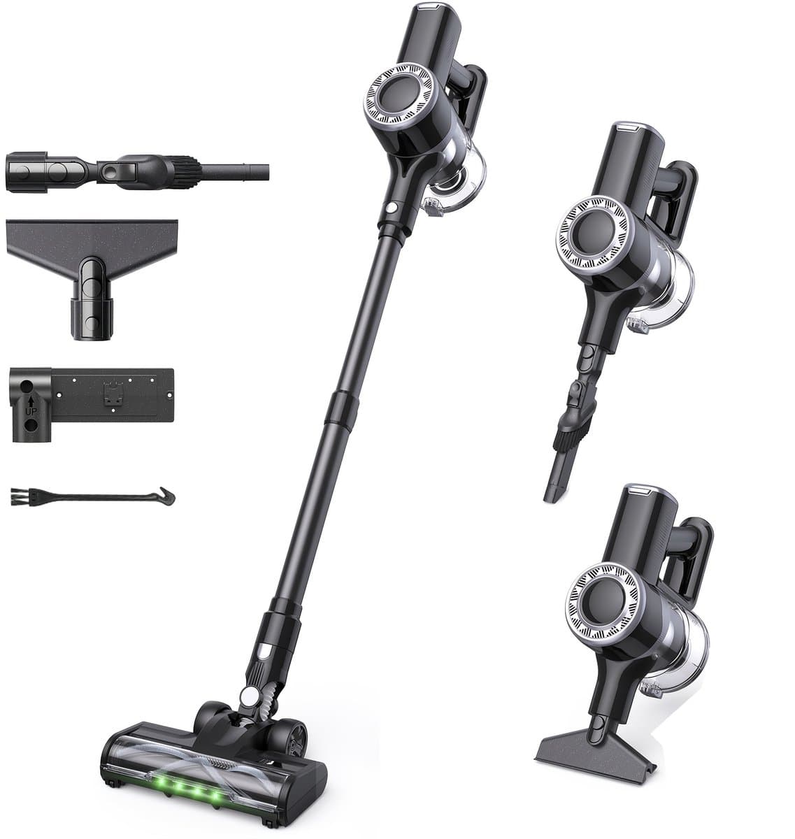 Lubluelu P2 Draadloze Steelstofzuiger 35Kpa- 5 in 1 Handstofzuiger - Zelfstaand Design - 50 Min Gebruikstijd - Verwijderbare Batterij- Anti-klit Borstel - HEPA-filter - LED-koplampen — afbeelding 1
