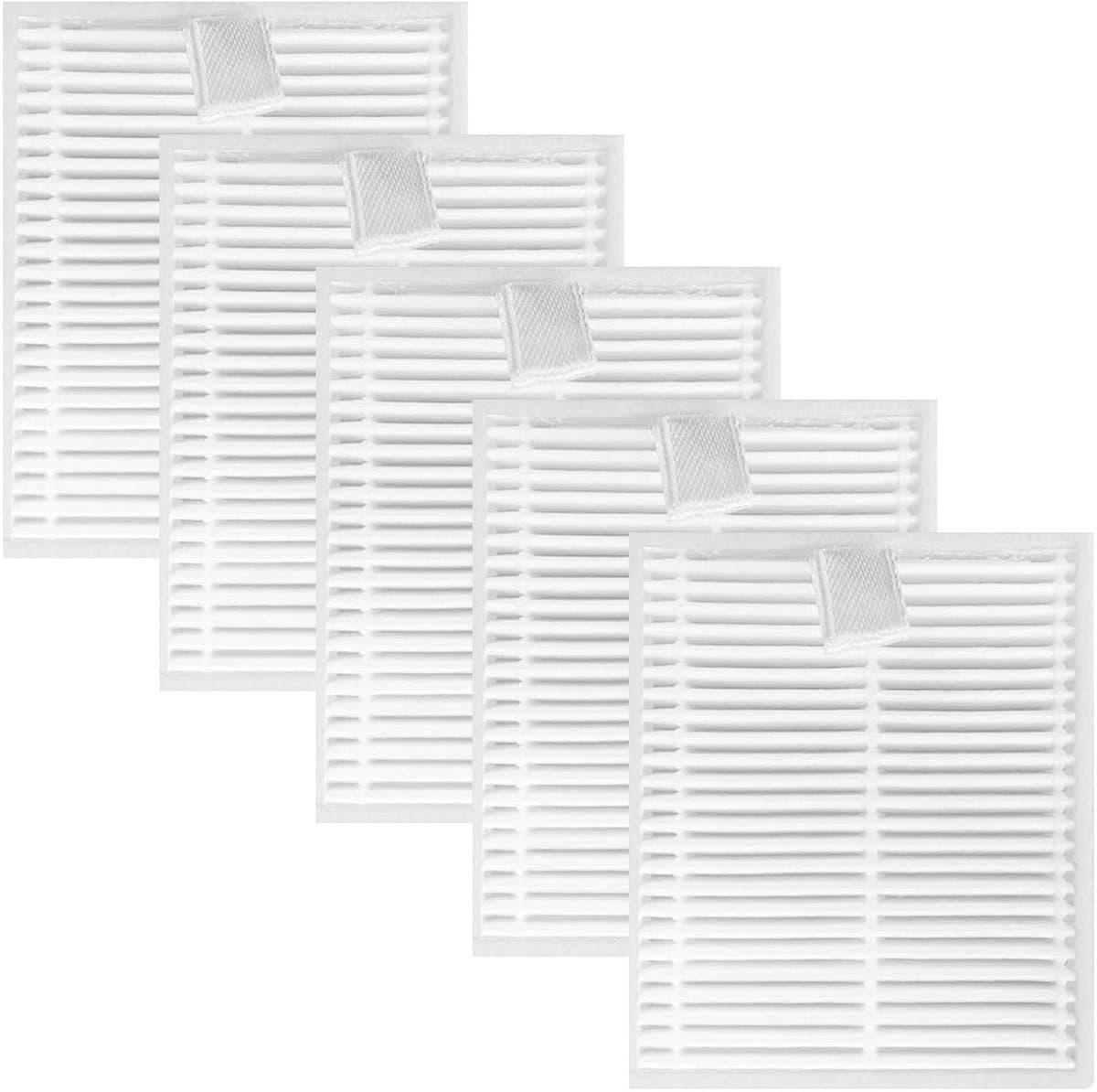 Dailygoods- HEPA-filter 5 stuks - Vervangende Filteraccessoires - Geschikt voor Roborock Q7 M5/Q7 L5 - Herbruikbaar/Washable - Filtert 99,98% van de Deeltjes - Stofzuigerfilter — afbeelding 1