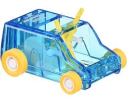 Mini Bureau Stofveger - Desktop Reiniger - Bureau Opruimen - Compact Design - 31" H - Blauw Transparant