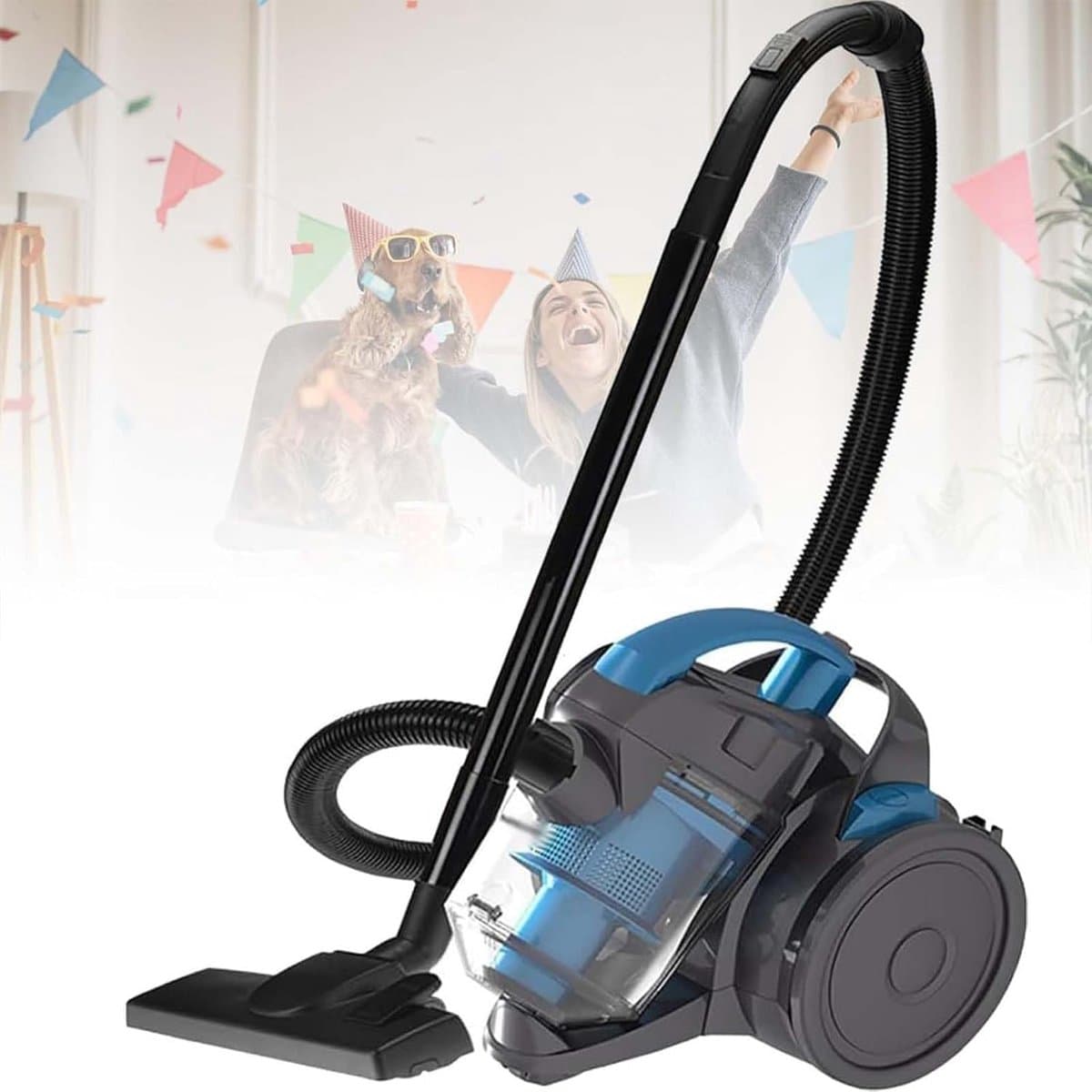 Stofzuiger Krachtig - Snoer stofzuiger - Huishouden Schoonmaken - 2000W Cycloontechnologie - 1.8 Liter - Blauw — afbeelding 1