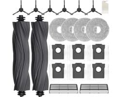 Accessoirekit Geschikt voor Dreame L10s / X30 Ultra / MOVA E30 Ultra en JKOISL: 2 rolborstels, 6 stofzakken, 4 dweilpads, 6 zijborstels, 2 filters