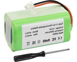 Vervangende Batterij - Accu Stofzuiger - Stofzuigen - Oplaadbaar - 14.4V - Zwart