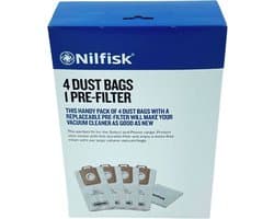 Nilfisk Select Serie - Synthestische Stofzakken - 4 st