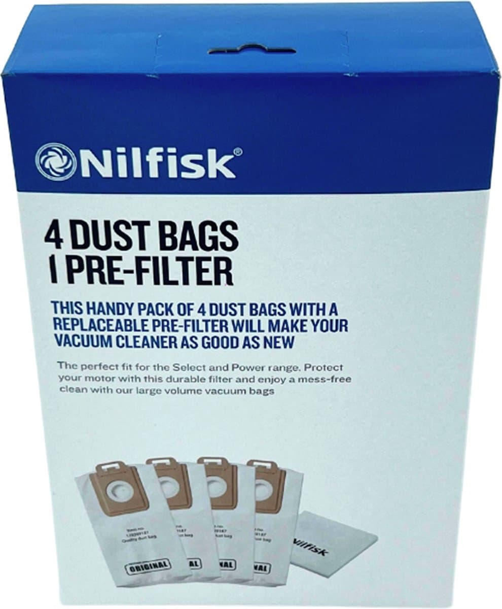 Nilfisk Select Serie - Synthestische Stofzakken - 4 st — afbeelding 1