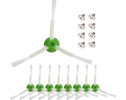 Zijborstel Vervanging geschikt voor iRobot Roomba i7 i7+ Plus i8 i3 i6+/Plus E5 E6 E7 5150 6198 7150 7550 Robotstofzuigers, Inclusief 8 Zijborstel, 8 schroeven, 8 Pack