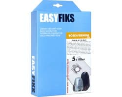 Easyfiks S70 stofzuigerzakken geschikt voor Bosch en Siemens - 5 stuks + 1 filter - SynchroPower - gl 30 - Zoo'o - Logo - Ergomaxx'x - Free'e - MoveOn - Ingenius - Activa - Super XS Dino E - G-ALL