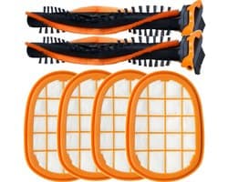 2x Hoofdborstel en 4x Filter set geschikt voor Philips SpeedPro Max - Vervanging onderdeel accessoires CP0663 / CP0667
