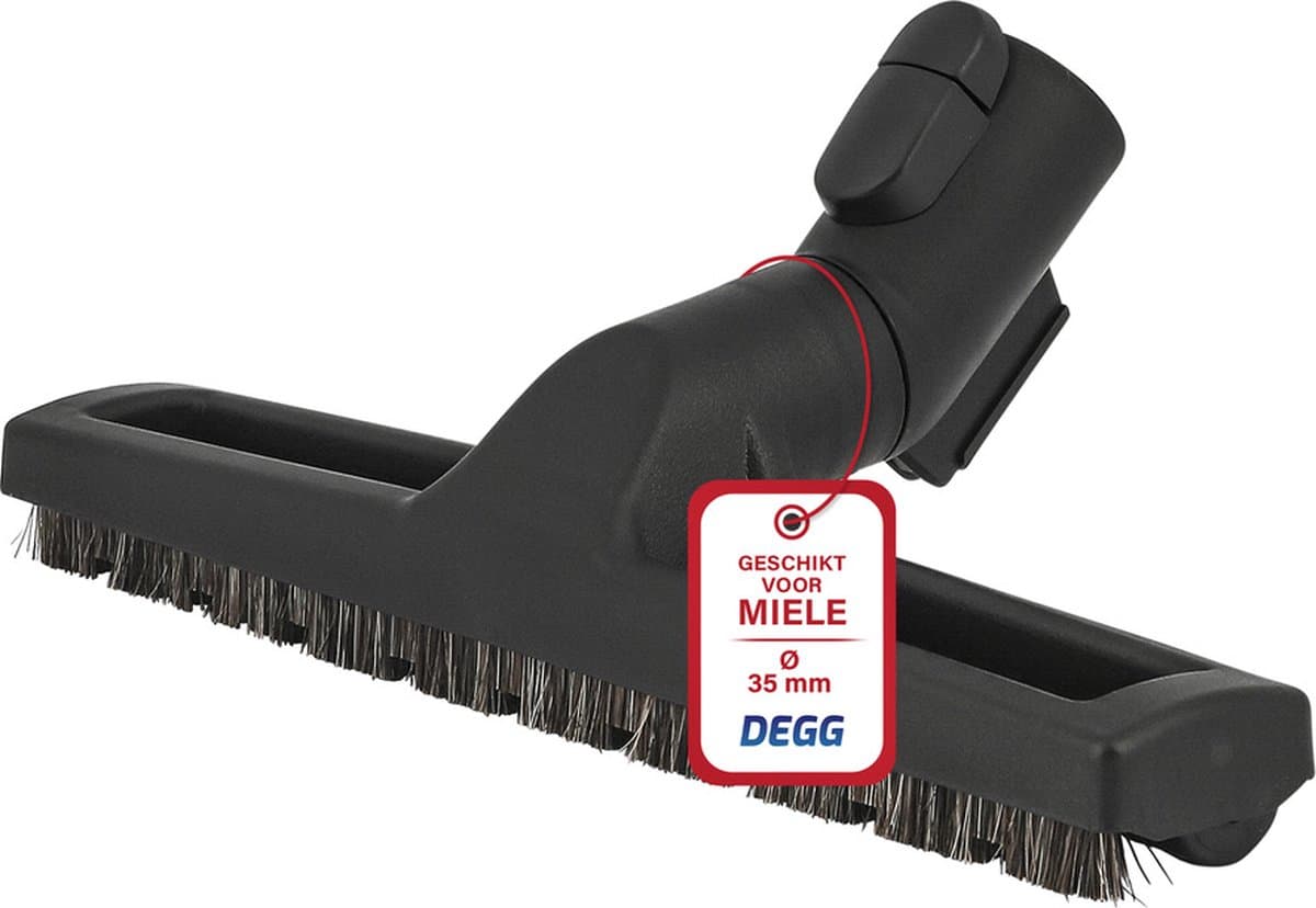DEGG® - Parketborstel / Zuigmond - Natuurhaar - Geschikt voor Miele - 35MM — afbeelding 1