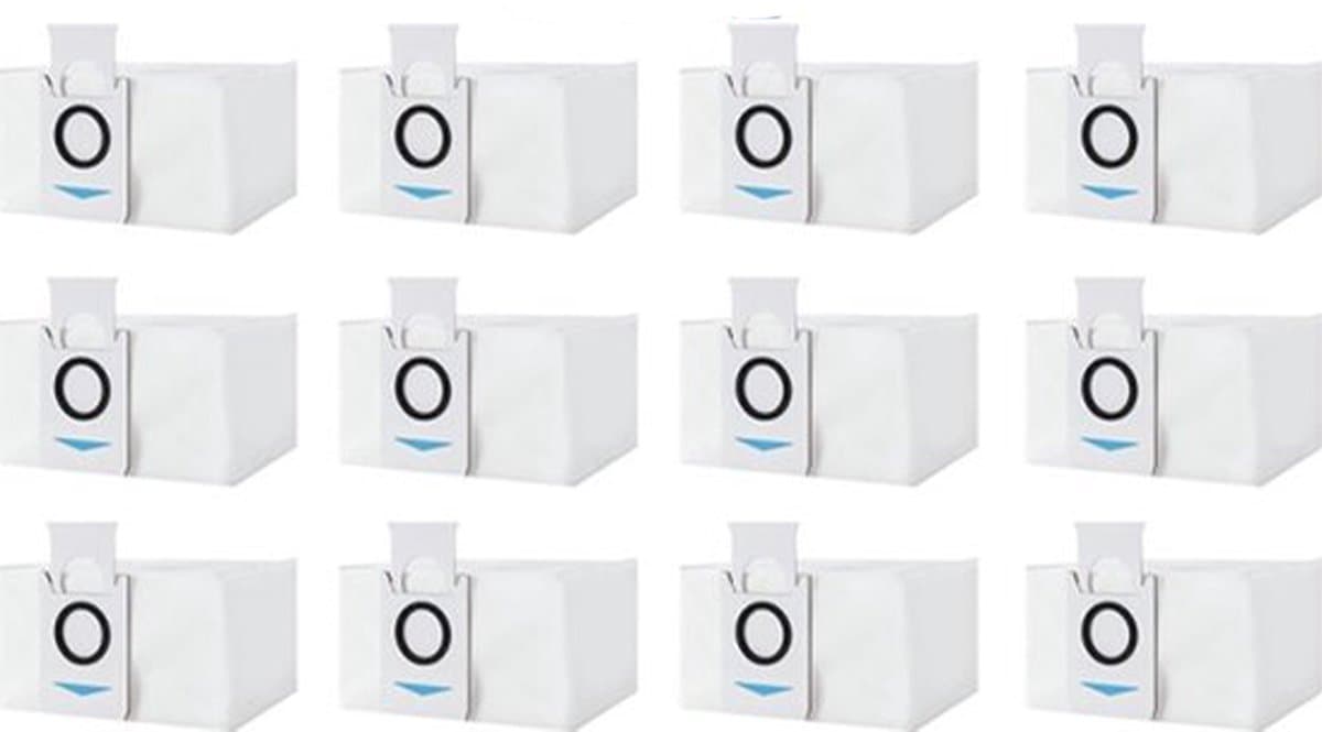 12 stuks stofzak accessoires, grote capaciteit stofzuigerzak reserveonderdelen, geschikt voor Ecovacs Deebot X1 Omni & X1 e Omni robot zuigstation — afbeelding 1
