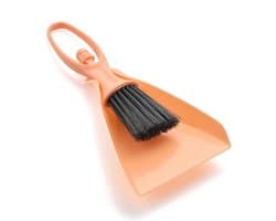 Mini Stoffer en Blik - Bureaureiniging Set - Kleine Ruimtes Schoonmaken - Compact Ontwerp - 1 Set - Roze