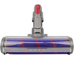 Geschikt voor stofzuigers, zachte fluwelen rolborstelkop met LED-verlichting, geschikt voor harde vloeren en laagpolige tapijten.