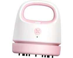 Mini Stofzuiger - Draadloze Reiniger - Bureau Schoonmaken - USB Oplaadbaar - 9.9 x 8.6 cm - Roze