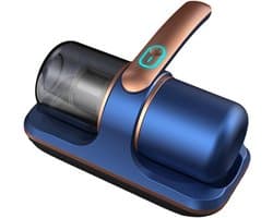 Veilige en efficiënte draadloze bedstofzuiger voor hygiënische slaapomgeving Mijtverwijderaar ABS Brede toepassing, Blauw goud