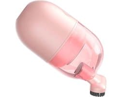 Draadloze handstofzuiger - Compacte reiniger - Bureau en auto schoon - 1000Pa zuigkracht - 10x10x10 mm - Roze