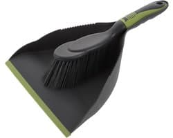 Mini Schoonmaakset - Handveger Vuilnisblik - Bureau Reinigen - Compact Ophanggat - 32.5 cm - Grijsgroen