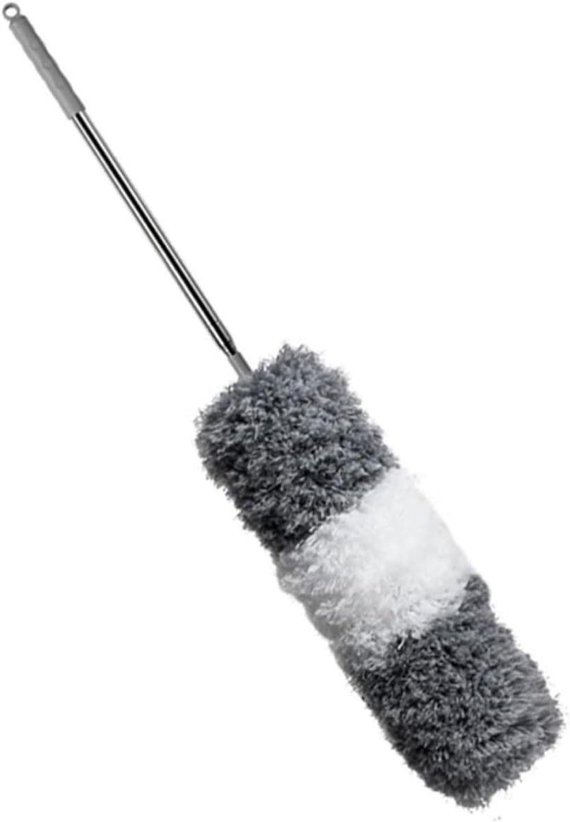 Microvezel Stofveger - Verlengbare Plumeau - Huis en Auto Reinigen - Flexibele Kop - 250 cm - Wit — afbeelding 1
