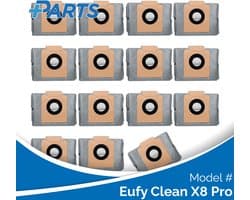 Eufy Clean X8 Pro Stofzakken (15 Stuks, Plus.Parts® alternatief voor T29F70A2)