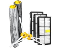 Dparts vervangingsset geschikt voor iRobot Roomba - voor 800-900 series - filterset - dubbele rubberen borstels - HEPA filter - zijborstel - borstel - filter vervangkit