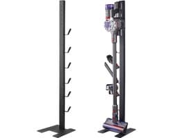 Stofzuigerstandaard, Compatibel met Dyson V6 V7 V8 V10 V11 V15, Stevige Houder met 6 Haken voor Snoerloze Staande Stofzuigers en Accessoires, Ruimtebesparende Opbergoplossing