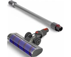 DEGG® - Accessoires set - Geschikt voor Dyson - Turboborstel + Steel/Zuigbuis (zilver) - Passend op: V7, V8, V10, V11 en V15 - Premium Kwaliteit