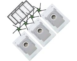 2x Filter, 6x Stofzuigerzakken, 3x zijborstels accessoires / onderdelen set geschikt voor iRobot Roomba s9+