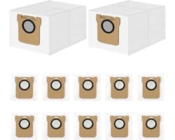 12 Stofzuigerzakken Compatibel met Xiaomi X10+ en Dreame L20 Ultra Robotstofzuigers