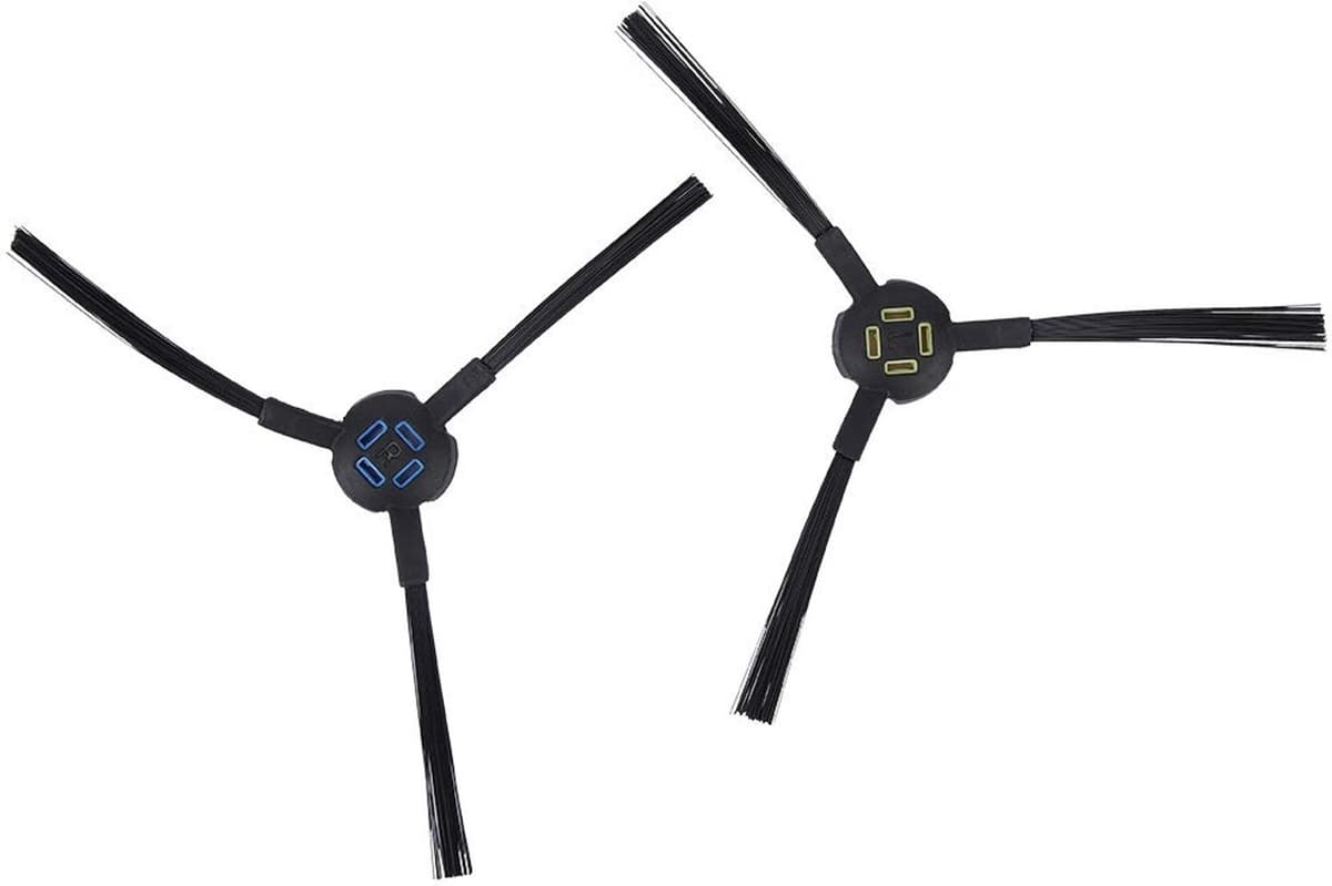 Zijborstel - ABS - 14 x 14 cm - voor robotstofzuiger — afbeelding 1