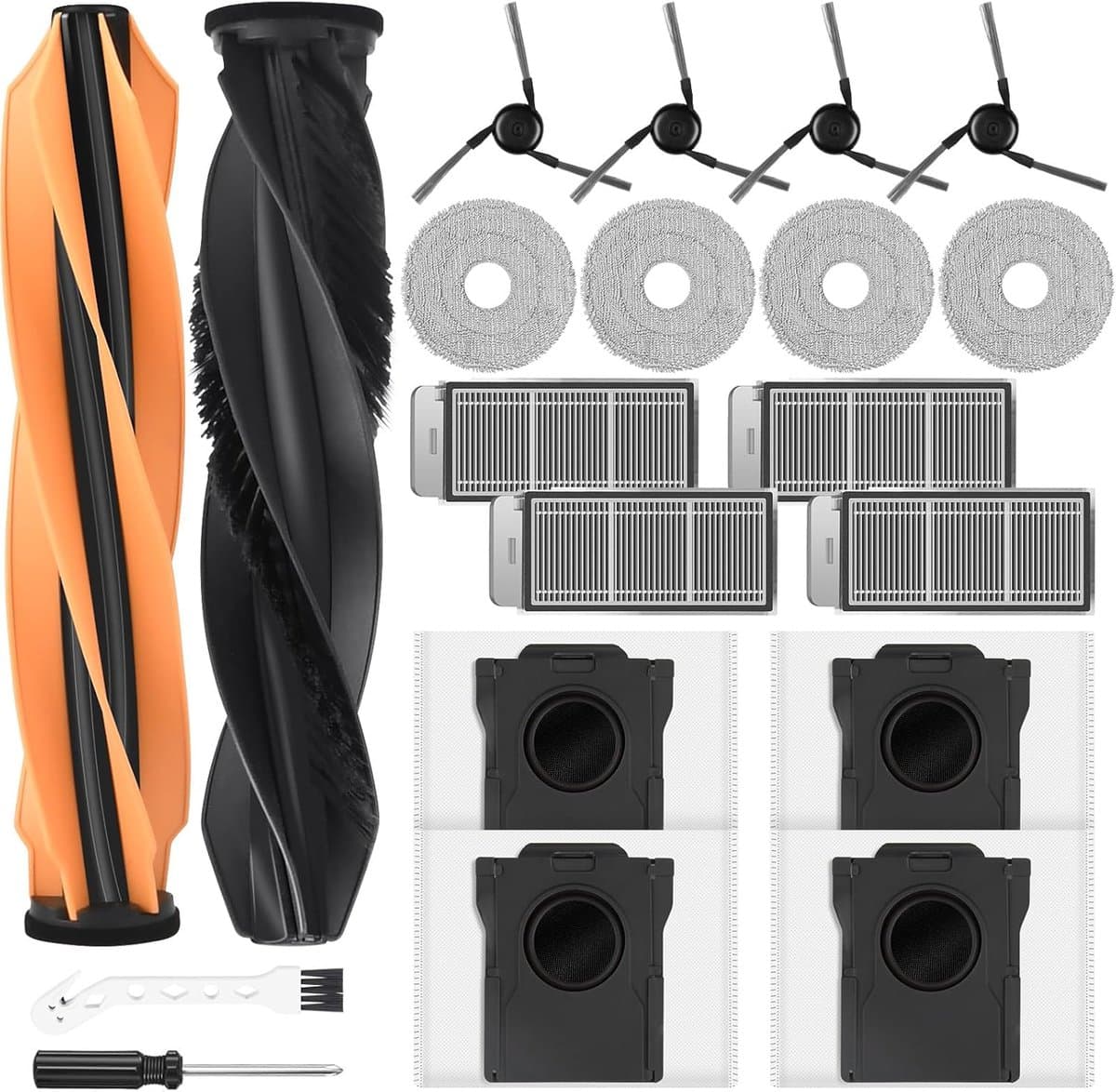 PromoHome 20 stuks Accessoireset Geschikt voor Mova V50 Ultra/Dreame X50 Ultra / L50 / L40s Pro Ultra / Matrix10 Ultra / X50 Master — afbeelding 1