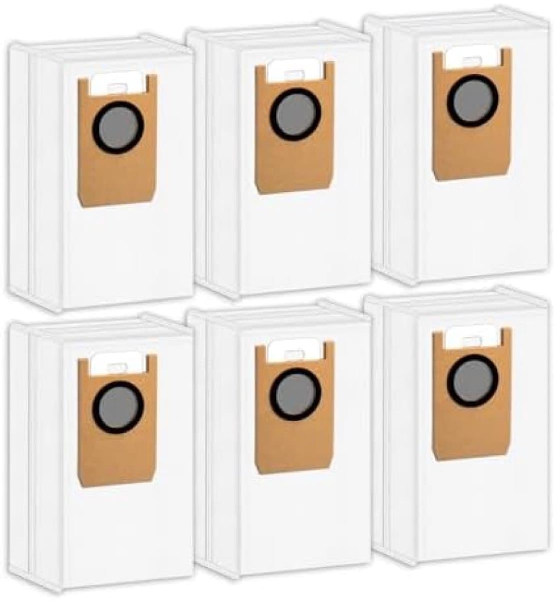 PromoHome Vervangende Stofzakken 6 stuks - Geschikt voor Eufy Robotstofzuiger Omni S1 Pro - Hoogwaardige Filterzakken Accessoires voor Stofzuigers — afbeelding 1