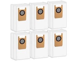 PromoHome Vervangende Stofzakken 6 stuks - Geschikt voor Eufy Robotstofzuiger Omni S1 Pro - Hoogwaardige Filterzakken Accessoires voor Stofzuigers