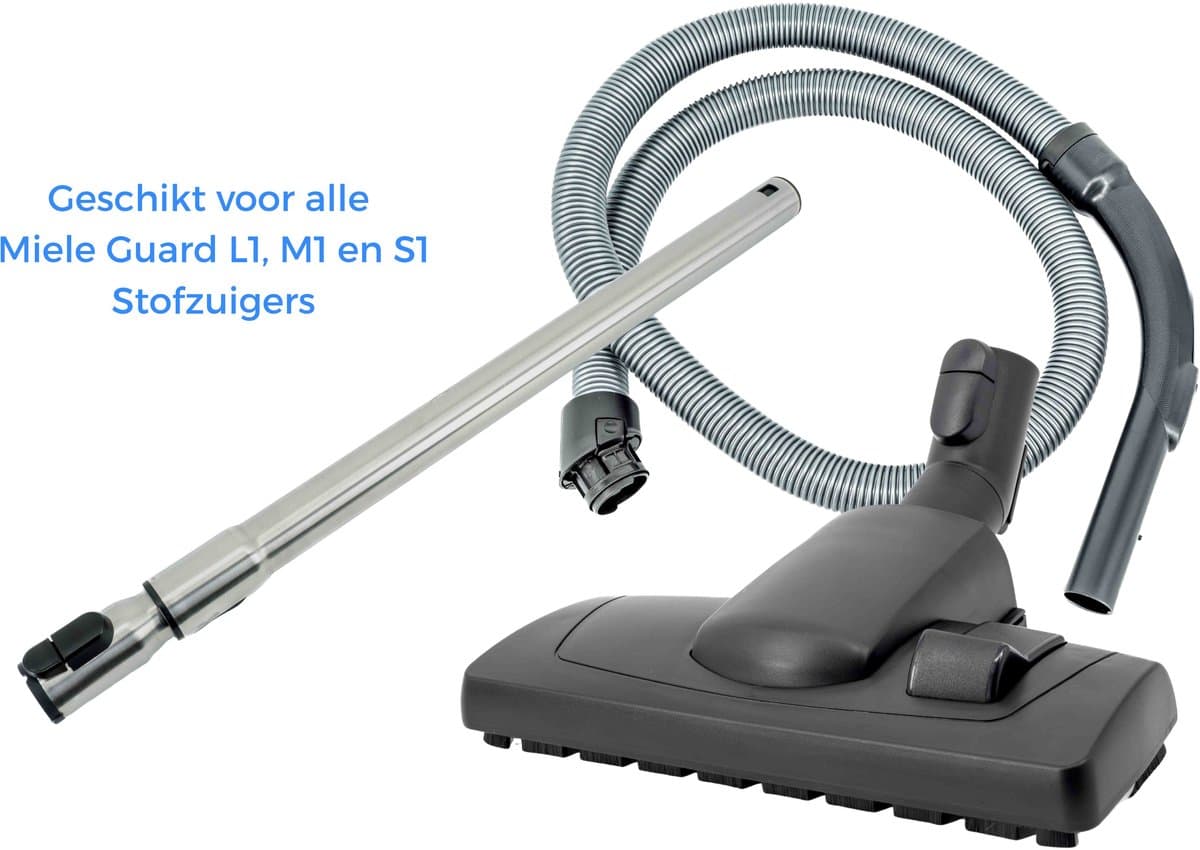 Kleanburg® Geschikt voor Miele Guard L1, M1 en S1 - Stofzuiger Onderdelen Set- Telescoopbuis, Slang en Combizuigmond — afbeelding 1
