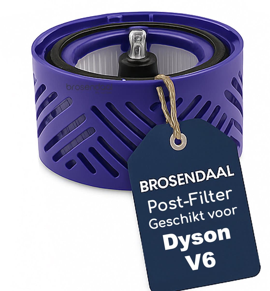 Brosendaal Dyson V6 Postfilter - Geschikt voor Dyson V6 Steelstofzuiger - SV03 SV05 SV06 SV07 - Wasbaar HEPA Filter - Vervangingsfilter — afbeelding 1