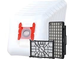 2x Filter en 8x stofzuigerzakken set geschikt voor Bosch Free'e en In'Genius - Vervangt G ALL, BBZ156HF en BBZ02MPF 00579421 00576833 Motor, HEPA filter stofzakken