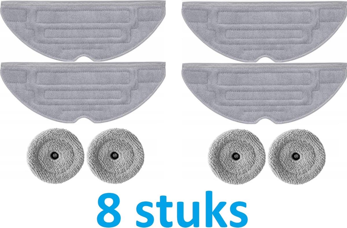 4 x Mop VibraRise + 4 x Mop Pad - Dweildoek voor Roborock S8 Max Ultra MaxV Ultra - beste kwaliteit vervangingen — afbeelding 1