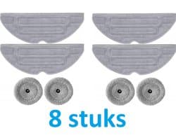 4 x Mop VibraRise + 4 x Mop Pad - Dweildoek voor Roborock S8 Max Ultra MaxV Ultra - beste kwaliteit vervangingen