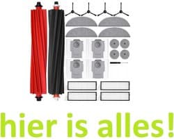 GROOT KIT met onderdelen compatibel met: Roborock S8 maxV ULTRA - zakken - moppen - filters - borstels - Hoogwaardige vervanging voor: S8 maxV ULTRA - Accessoires - reserveonderdelen - 23 onderdelen - hier is alles!