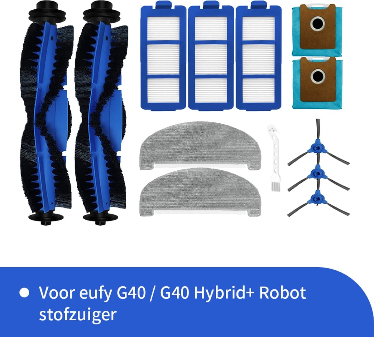 Onderdelen geschikt voor de Eufy G40 robotstofzuiger van Replacements - 13-delig — afbeelding 1