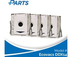 Ecovacs DDX14 Stofzakken (4 Stuks, Plus.Parts® alternatief voor DDB030031)