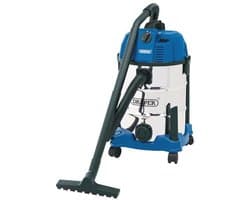 Nat en Droog Stofzuiger 1600W met 30 Liter Roestvrijstalen Tank