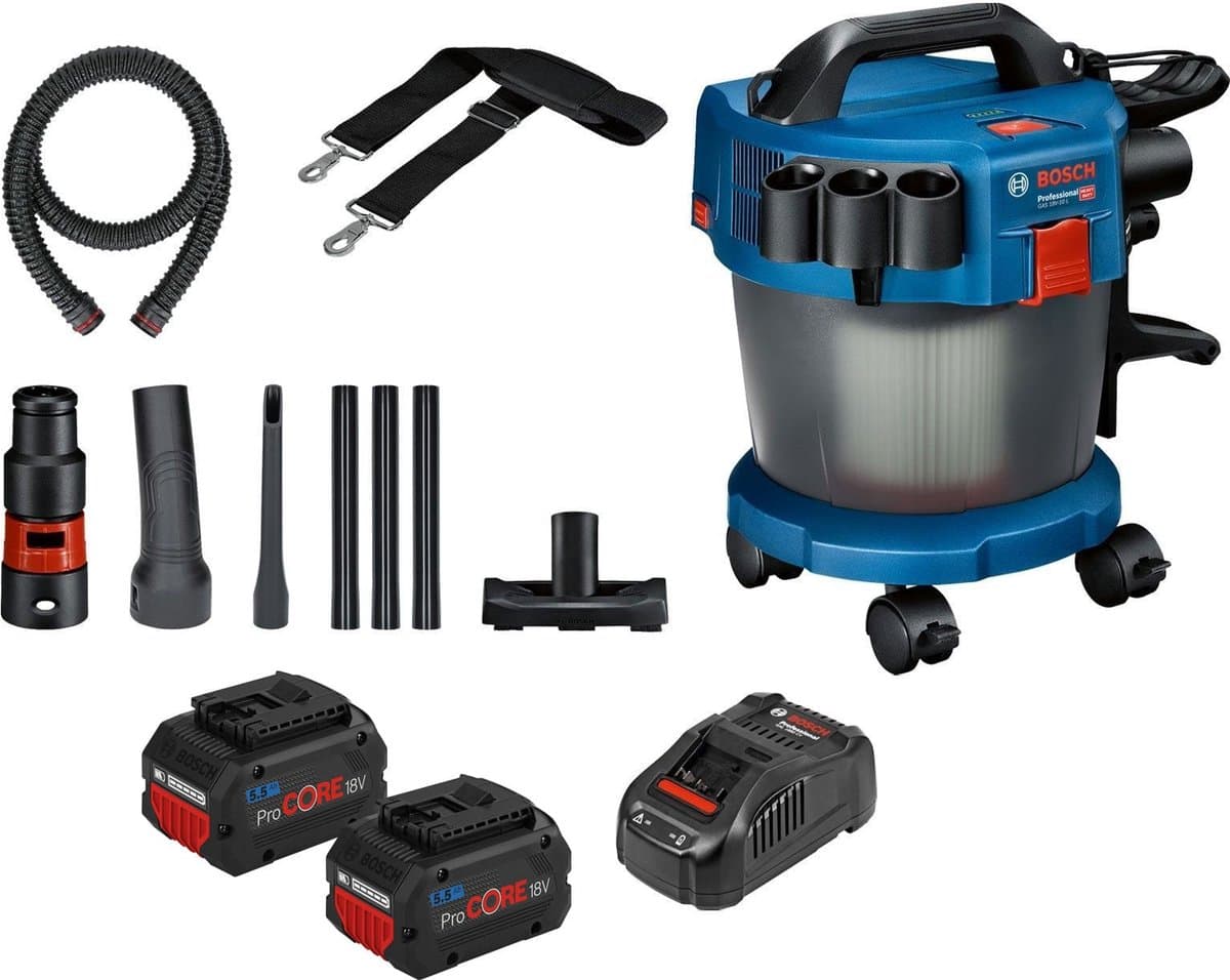Bosch snoerloze stofzuiger GAS 18V-10 L / 2x 5,5 Ah ProCORE18V ac... — afbeelding 1