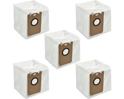 5 Stks Stofzakken Repalcement Geschikt voor Ultenic T10 Laser Robotic Stofzuiger, Geschikt voor Proscenic M7 Pro M7 MAX M8 Uoni V980MAX HONITURE Q6 Kyvol Cybovac S31