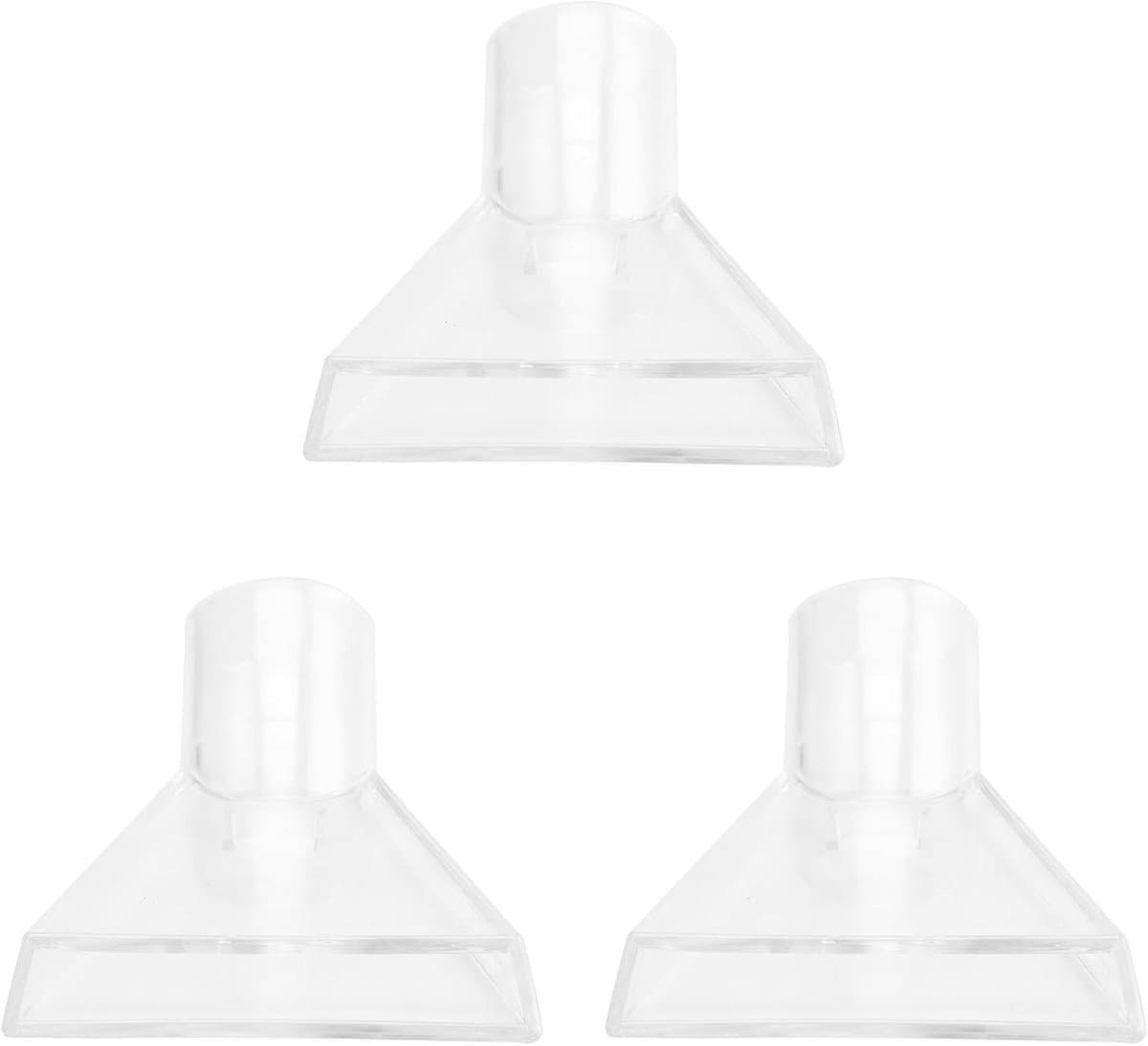 Stofzuiger Mondstukken - Tapijtreiniger Opzetstukken - Vlekken Verwijderen - Draaibare Kop - 3 stuks - Transparant — afbeelding 1