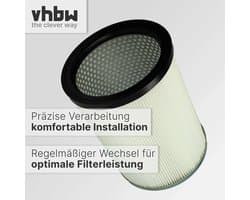 vhbw geplooid vervangingsfilter voor Kärcher 9.770-988.0, 6.907-038.0 stofzuigers - cartridgefilter wit