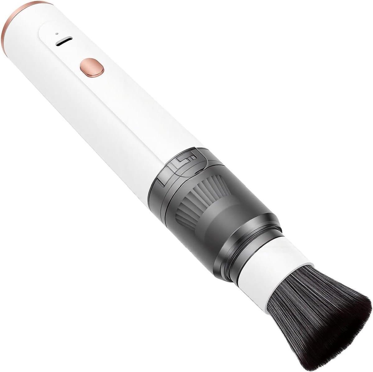 Draadloze Handstofzuiger - Draagbare Kruimeldief - Auto en Huis Reinigen - Dubbele Functie Blazer - 21.5 cm - Wit — afbeelding 1